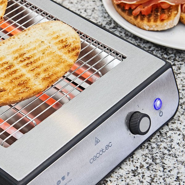 Brødrister Cecotec Turbo Easy Toast Rustfritt Stål 900W (Refurbished A+)