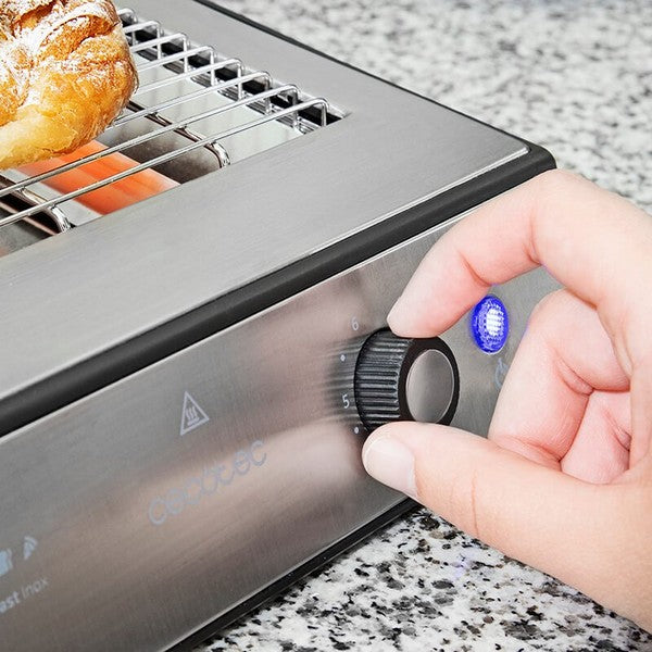 Brødrister Cecotec Turbo Easy Toast Rustfritt Stål 900W (Refurbished A+)
