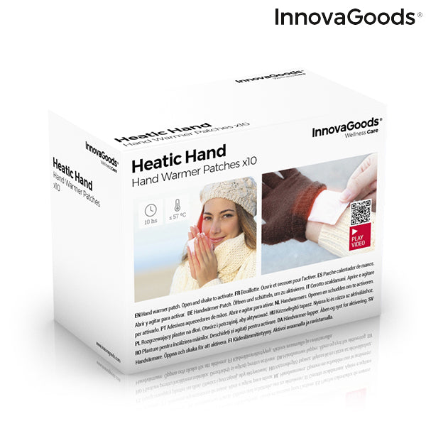 Hand-warming Patches Heatic Hand InnovaGoods 10 Units