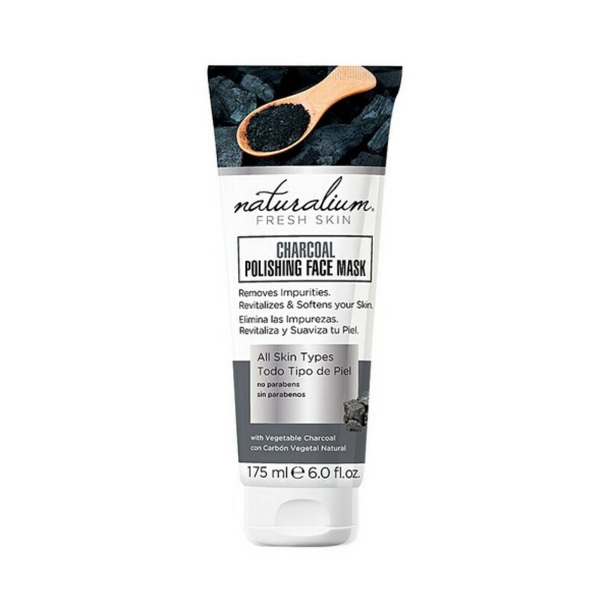 Facial Mask Naturalium Fresh Skin Exfoliant Charcoal 175 ml