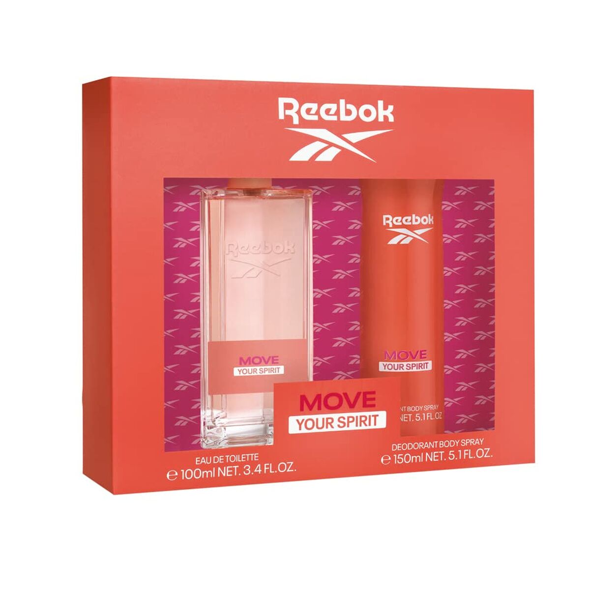 Women's Perfume Set Reebok EDT Move Your Spirit 2 Pieces