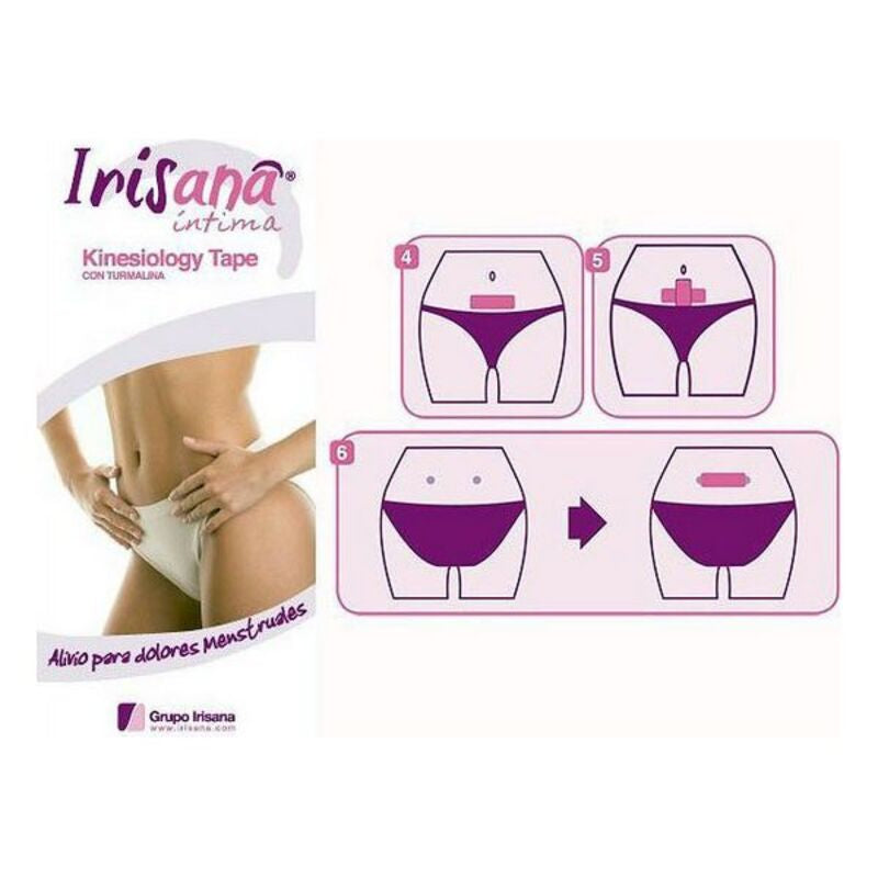 Selvfestende teip med turmalin for menstruasjonssmerter Irisana (3 uds)