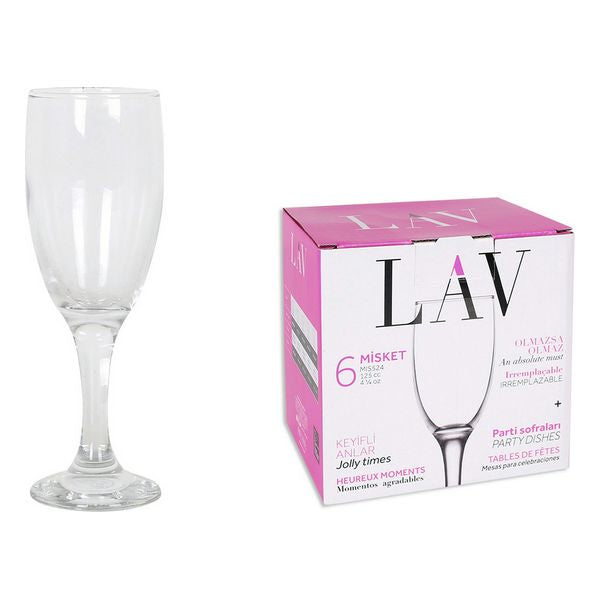 Koppesett LAV MISKET champagne Krystall 125 cc (6 Deler)