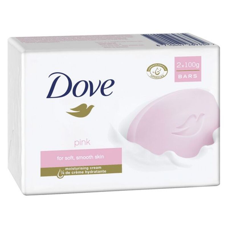 Såpestykke Dove Pink Fuktighetsgiver (2 uds)