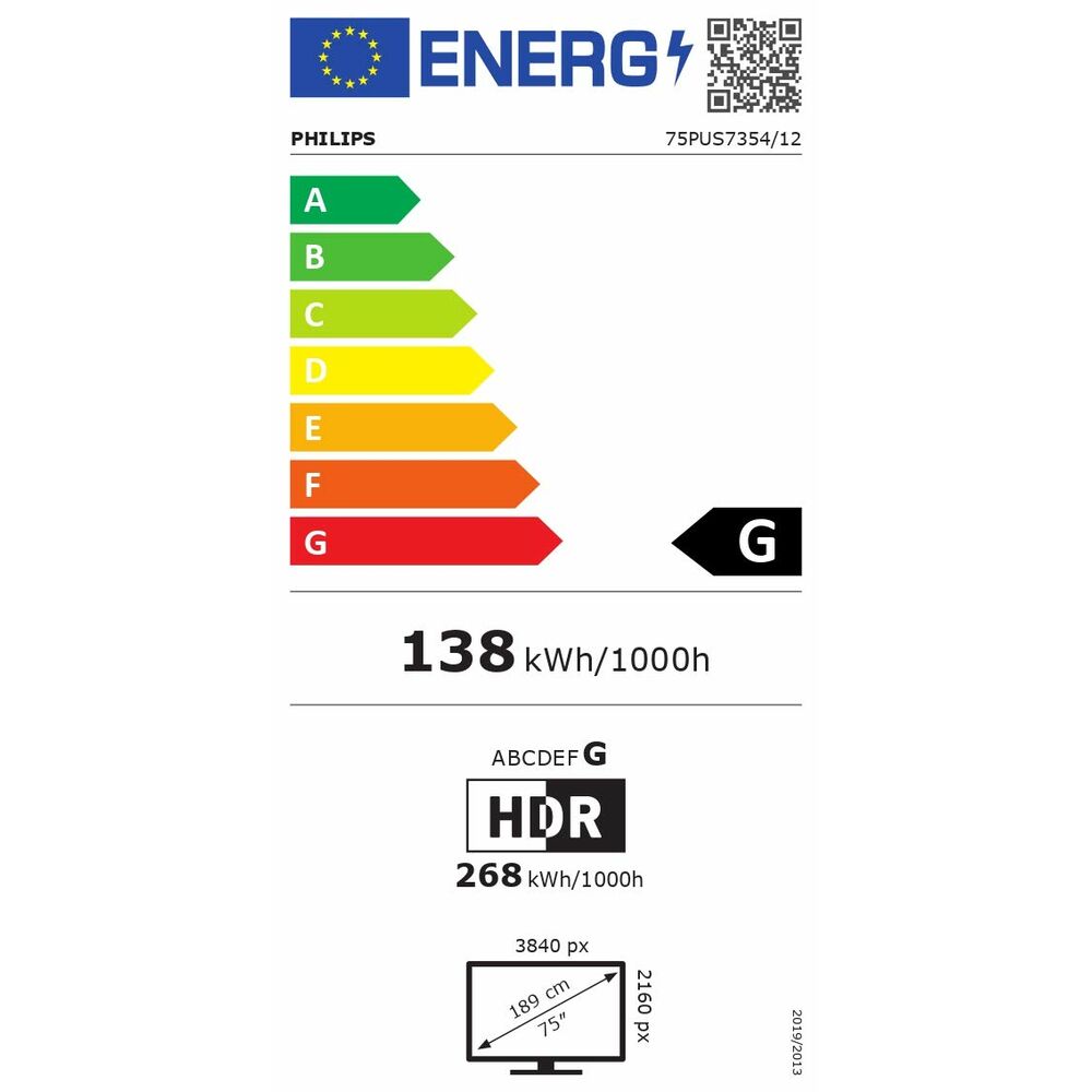 Smart TV Philips 75PUS7354 75" 4K Ultra HD LED WiFi Ambilight