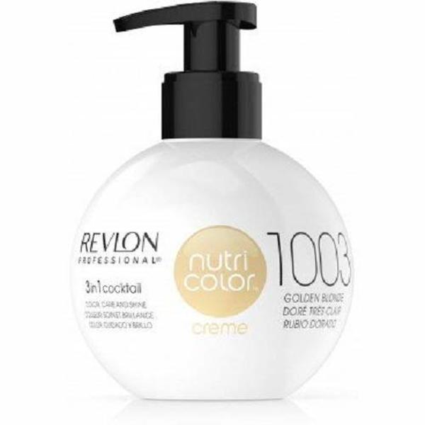 Permanent Hårfarge Revlon Nutri Color 1003 Golden Blonde (270 ml) (Refurbished A+)