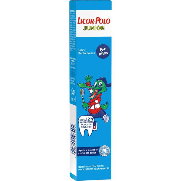 Tannkrem Licor Del Polo Junior Mint (75 ml) (Fikset A+)