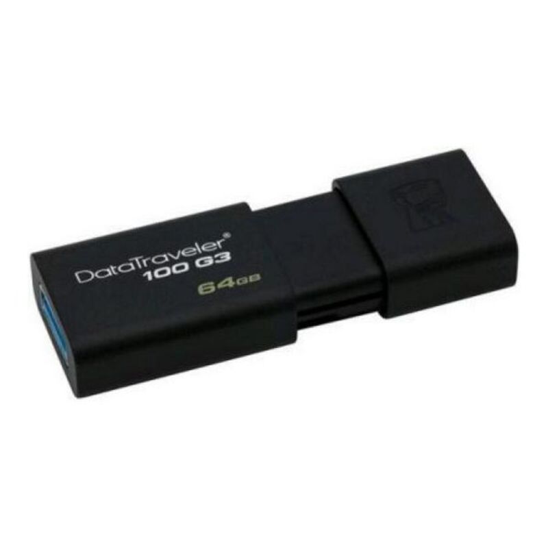 Minnepenn Kingston FAELAP0304 DT100G3 64 GB USB 3.0 Svart 64 GB USB-Penn