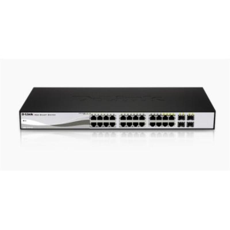 Svitsj D-Link DGS-1210-24 20 p 10 / 100 / 1000 Mbps 4 x SFP