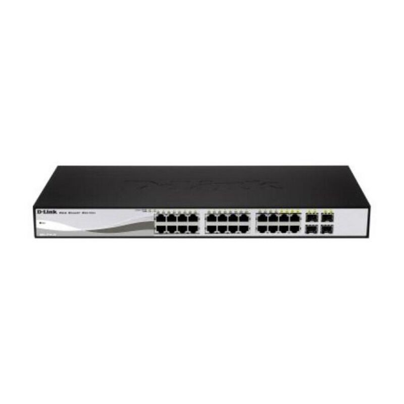 Svitsj D-Link DGS-1210-24P 24 p 10 / 100 / 1000 Mbps 4 x SFP