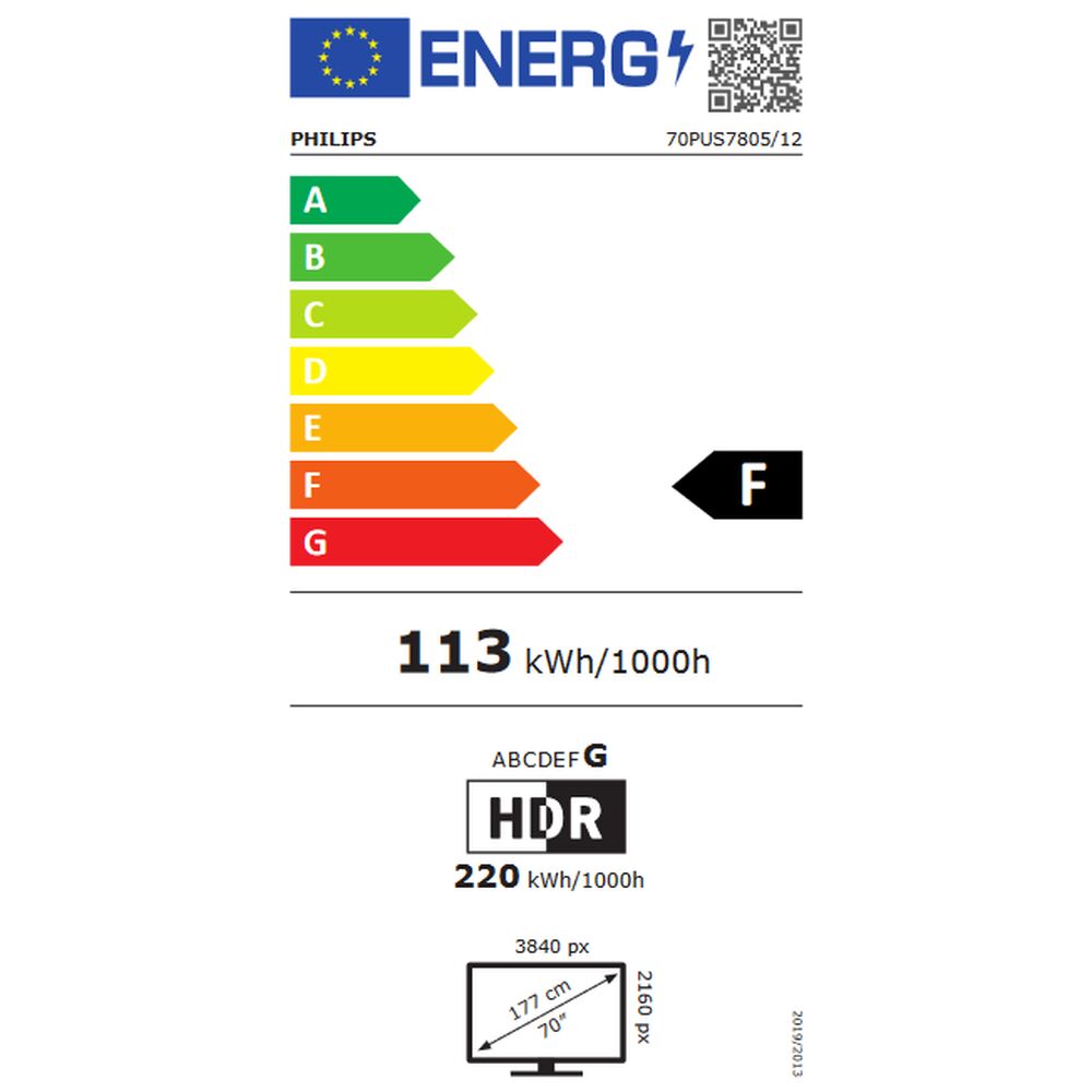 Smart TV Philips 70PUS7805/12 70" 4K Ultra HD LED Svart WIFI