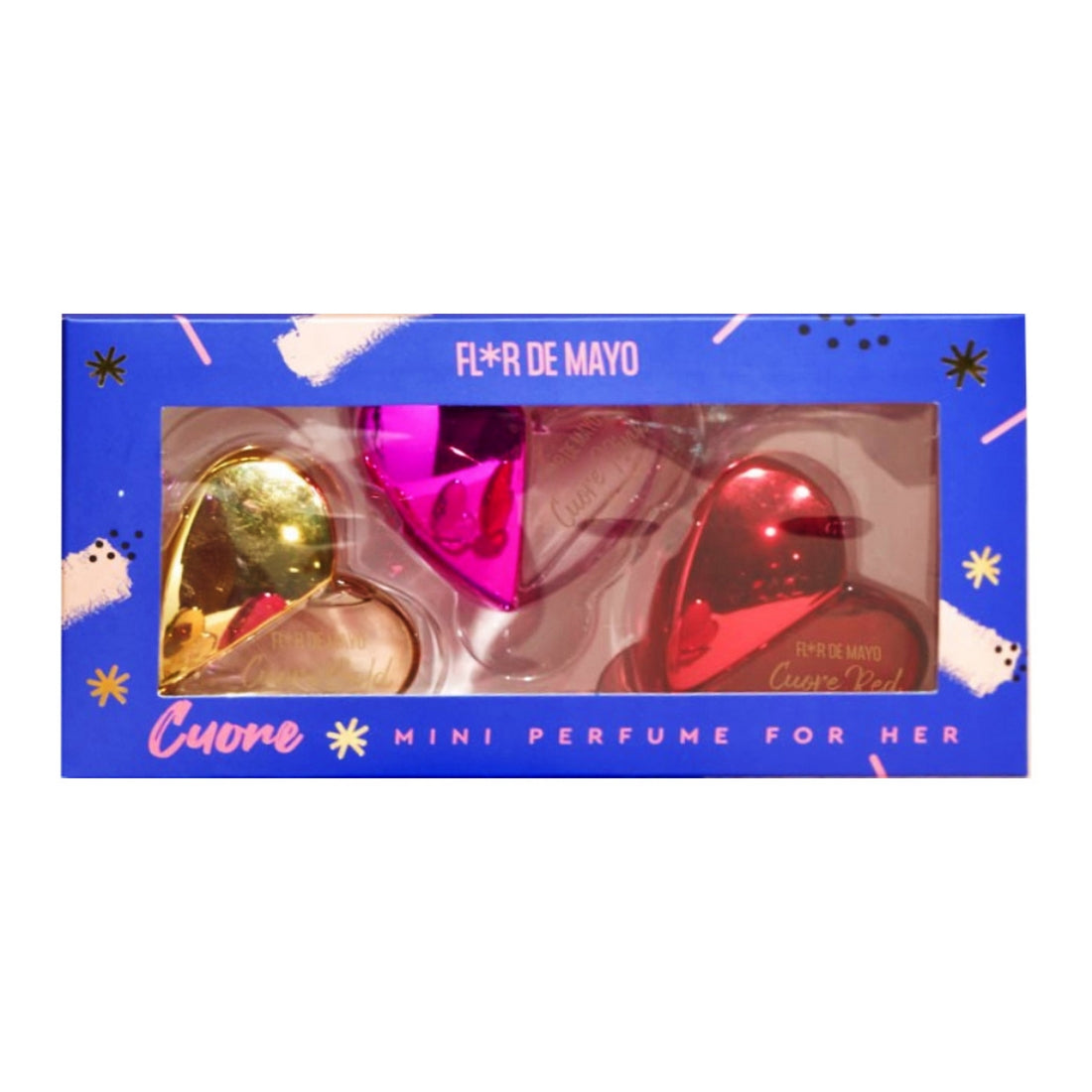Sett dame parfyme Flor de Mayo Fantasy Cuore (3 pcs)