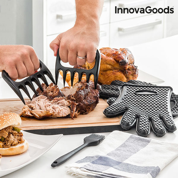 InnovaGoods Meat Claws with Gloves and Brush