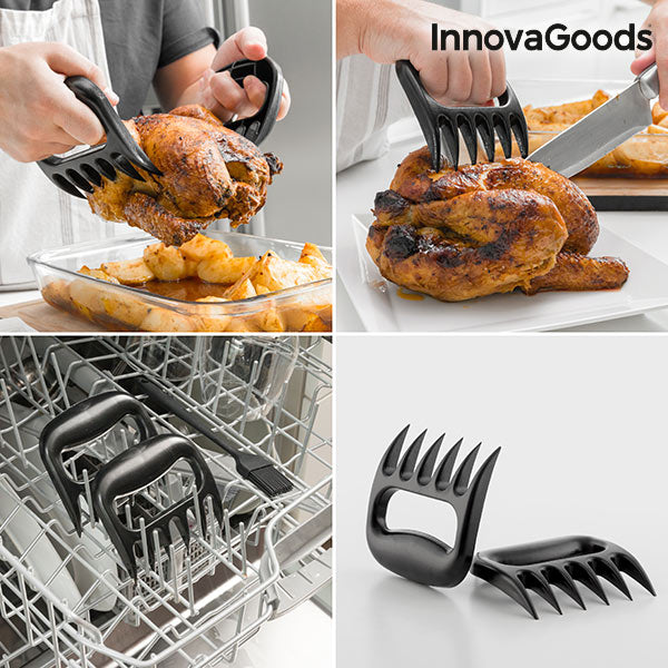 InnovaGoods Meat Claws with Gloves and Brush