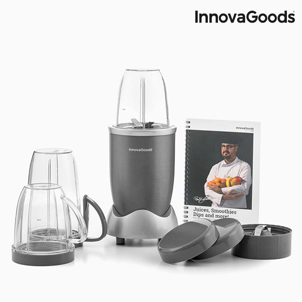 Blender med oppskrifthefte fra Nutri·One Touch  InnovaGoods 600W Grå