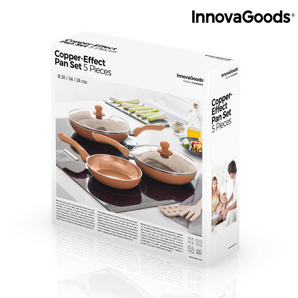 InnovaGoods Kobbereffekts Pannesett (5 Stykker)