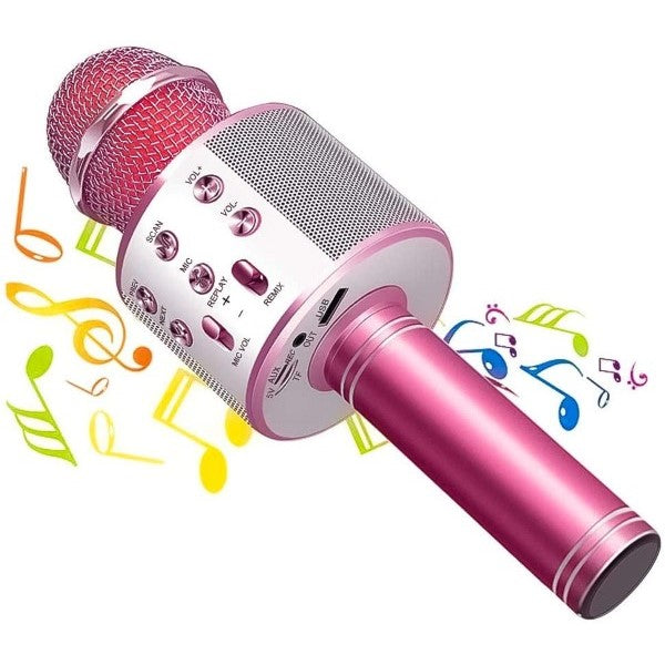 Karaokemikrofon Bluetooth Rosa (Refurbished A+)